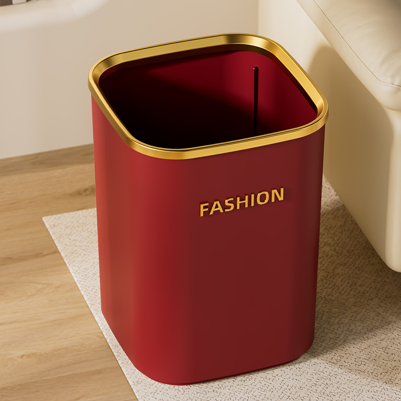 垃圾桶家用2025新款红色