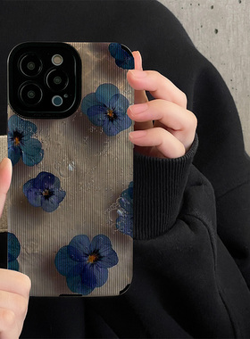 DZ木年沛适用华为mate60/mate50手机壳mate40新款mate30潮牌高级p60蓝色山茶花p50软壳p40女款全包防摔nova11