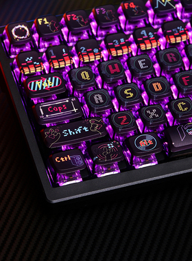 猫舞赫兹键帽机械键盘透明EZ63迈从Ace60小蜜蜂Made68夜魔EV63