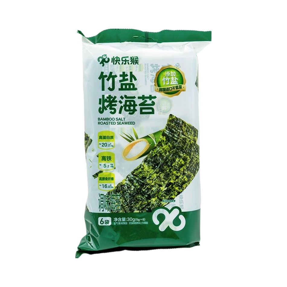 快乐猴超市代购竹盐烤海苔30g品质值得信赖