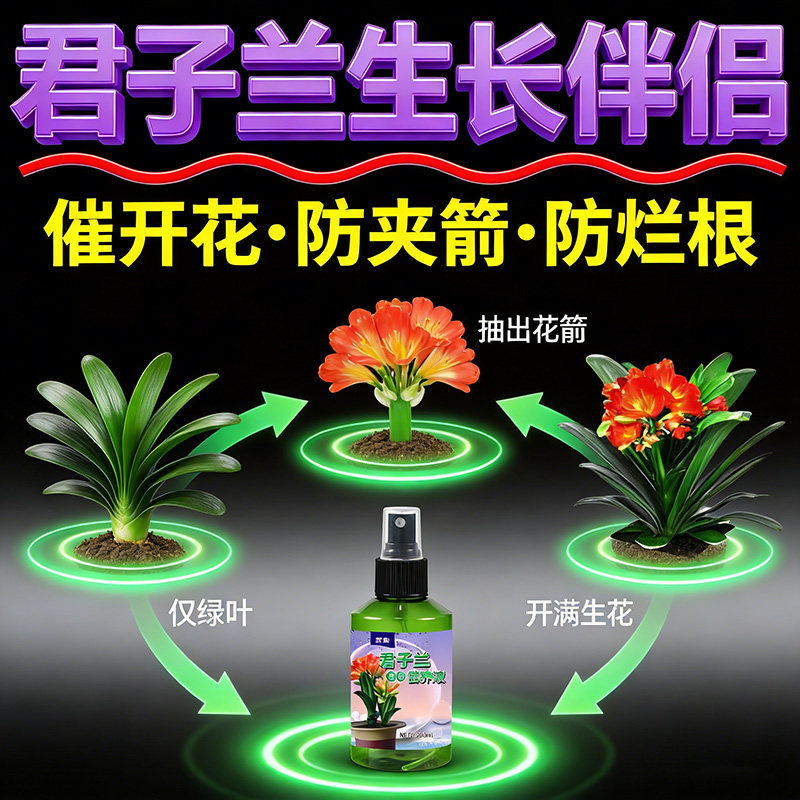 君子兰专用营养液黄叶干尖烂根不开花催箭催花催芽生根室内外盆栽,鲜花速递/花卉仿真/绿植园艺,家庭园艺肥料,淘宝优惠券,粉丝福利购,淘宝优惠卷