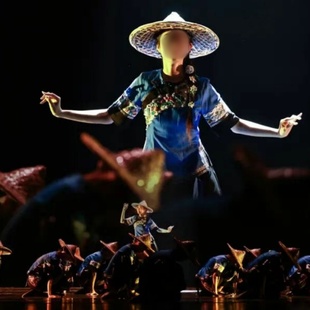 舞蹈演出表演服装 同款 专业定制 舞火狗 女子民族舞群舞