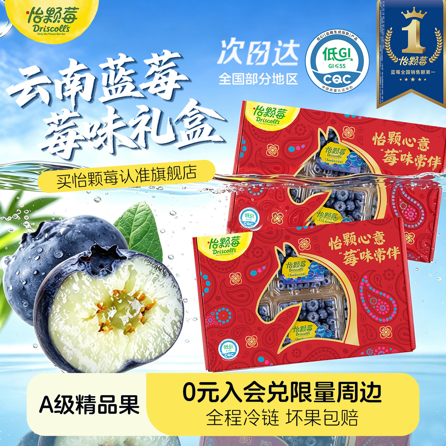 【精美礼盒】怡颗莓蓝莓节日送礼