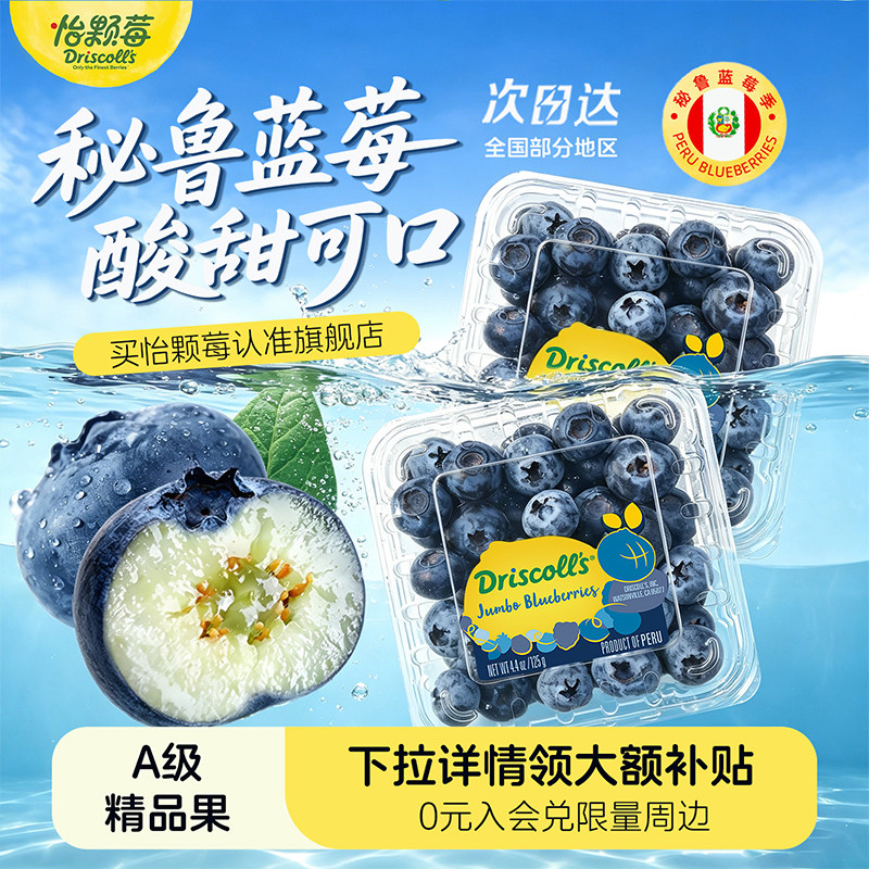 怡颗莓秘鲁蓝莓酸甜可口