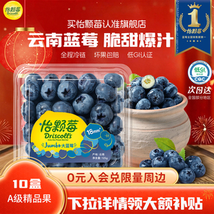 【下拉领补贴】Driscoll's怡颗莓蓝莓云南125g盒酸甜大果新鲜水果