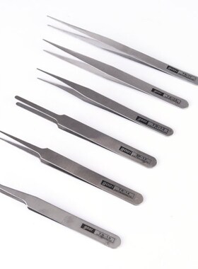 6Pcs Sewing Tool Anti-static Stainless Steel Tweezers Mainte