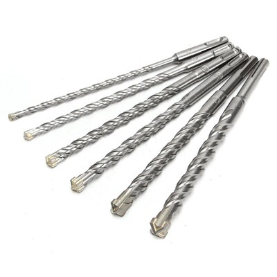 6pcs 210mm 6/8/10/12/14/16mm SDS Plus Crosshead Twin spiral