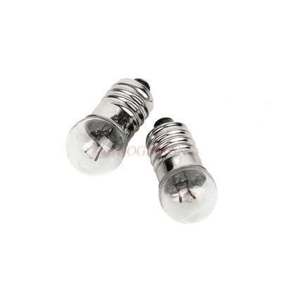 2pcs Small bulb 2.5v3.8V screw mouth vintage flashlight elem