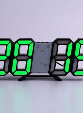 Wall Clock Watch Clock 3D Led Digital  Modern Design  Living