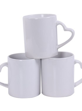 Freeshipping  Blank White Mugs 11OZ Sublimation Mugs Heat Pr