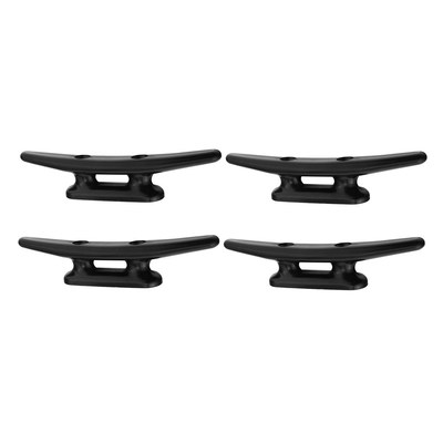 4pcs Heavy Duty 4' Nylon Marine Boat Flat Top Low Cleat Rope