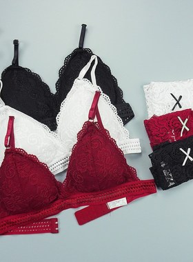 Lingerie Set Sexy Bra and Panties Lace Underwear Transparent