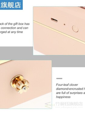 1pc Jewelry Gift Decor Box Romantic Jewelry Case Preserved F