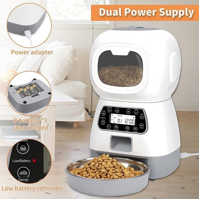 3.5L Automatic Pet Feeder for Cats Dogs Food Dispenser Smart