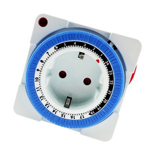 24 Hours Timer Switch Timer Plug in Mechanical Grounded Prog