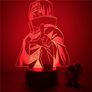 3D LED Night Light Naruto Sasuke Itachi Action Figure 7 Colo