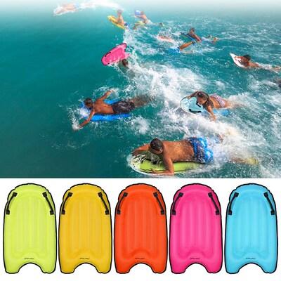 Surfing Body Board with Portable Pump Inflatable Pool Float