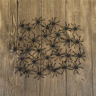 30Pcs/Pack Small Plastic Fake Spider Prank Toys Haunted Hous