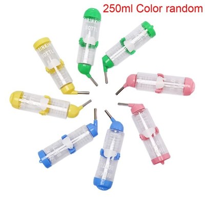 250ml Plastic Hamster Drinker Water Bottle Dispenser Hanging