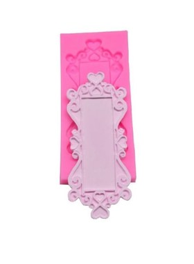 DIY Photo Frame Keychain Pendant Resin Molds Nameplate Slilc