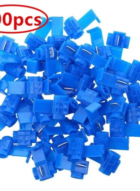 100pcs 16-14 Gauge Double Run Solderless Wire Connectors Tap