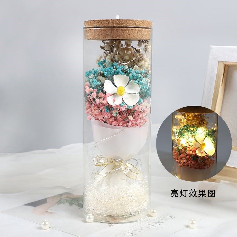 all over the sky star dried flowers glass packaging to send