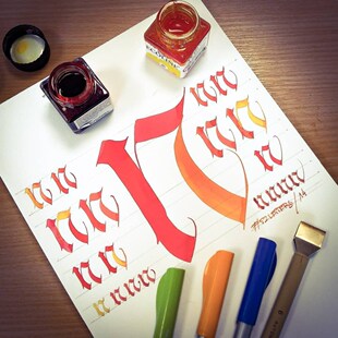 japan pilot Art font parallel fountain pen Art creation pain