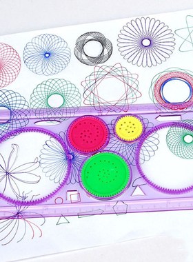 1PC Kids Children Spirograph Geometric Ruler Learning Drawin