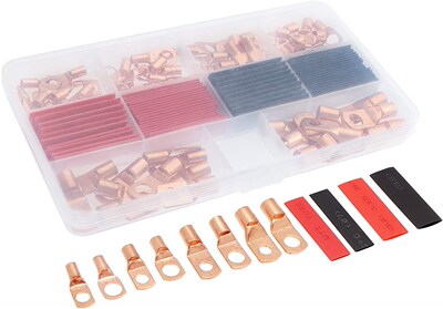 Electrapick 60pcs Bolt Hole Tinned Copper Terminal Set Wire