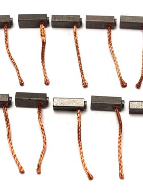 10pcs/Set 5mm x 6mm x 14mm Carbon Brushes Wire Leads Generat