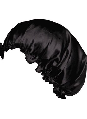 2 Pieces Adults Satin Nightcap Wide-brimmed Hair Loss Cap So