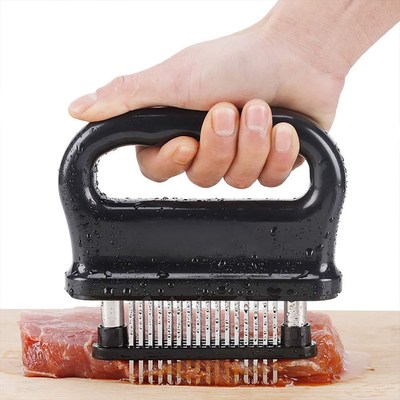 Stainless Steel Meat Tenderizer 48 Needle Blades For Tenderi