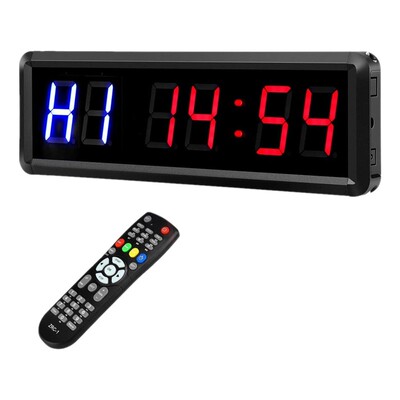 LED Interval 1.5Inch 6 Digits Gym Workout Timer Count Down C