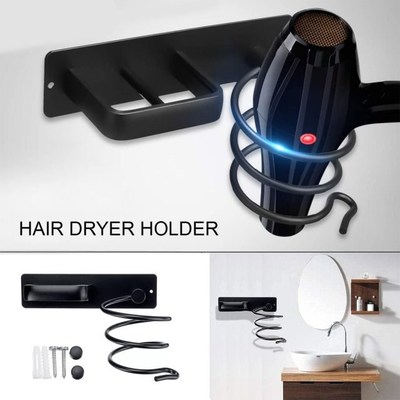 Hair Dryer Holder Bathroom Curling Iron Organizer Stand Hair
