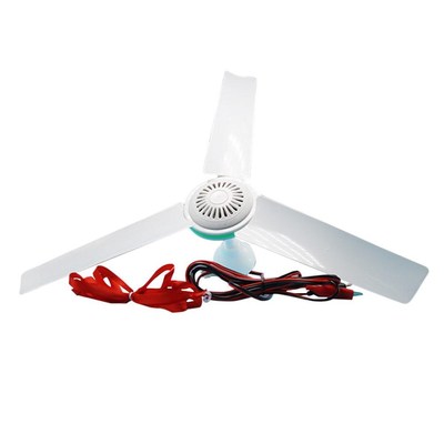 12V Dc Low Voltage Stepless Speed Adjustt Mini Ceiling Fan f