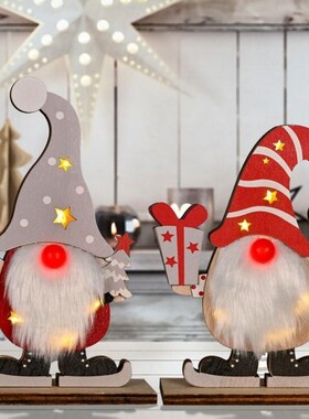 2021 New Christmas Wooden Dalls Crafts Home Decor Christmas