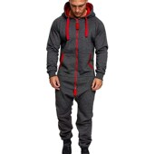 Paja Splicing Pure Mens One Color Men Garment Jumpsuit piece