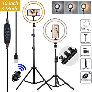 Ring Light With Tripod Stand And Phone Holder 10
