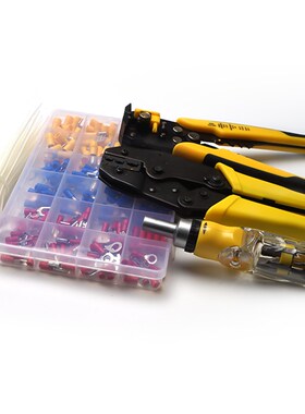 Portable Wire Strippers Crimpers Terminals Tool Kit Strippin