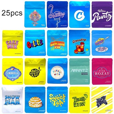 25Pcs Letters Print Food Cookie Biscuit Storage Packing Bag