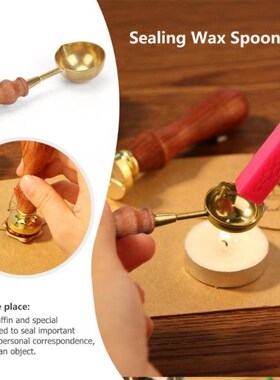 Retro Fire Wax Seal Stamp Metal Wax Stick Wood Handle Sealin