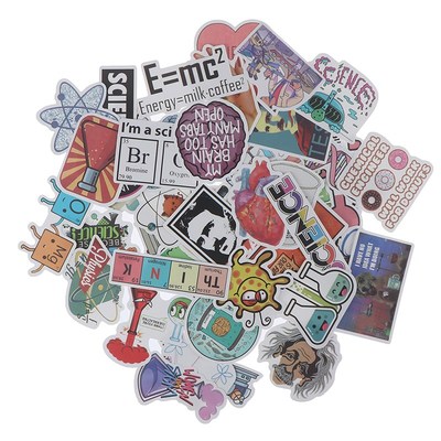 50pcs Lab computer stickers refrigerator suitcase decoration