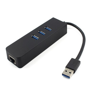 3 Ports USB 3.0 Hub 10/100/1000 Mbps To RJ45 Gigabit Etherne