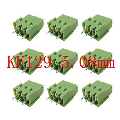 10Pcs Green Terminals KF129-3P Pitch 5.08mm 3 Pin Straight N