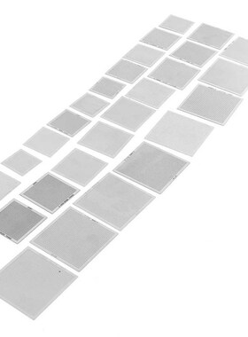 27Pcs/Set 适用于 BGA Universal Stencils Reballing Reball Rew