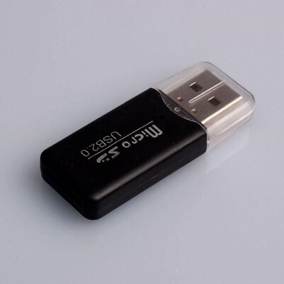 Mini Usb 2.0 Micro SD TF Memory Card Reader Adapter 0.56