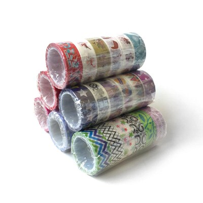 6PCS Washi Tape Starry Sky Masking Tape Kawaii Washitape Chr