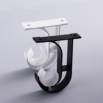 4pcs Iron Curtain Rod Brackets Roof Mounted Window Hardwar
