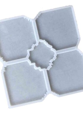 Silicone 5 in 1 Large Interlocked Coaster Mold Irregular Cup