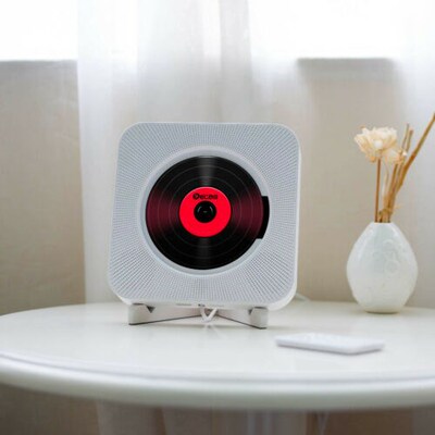 Wall Mounted CD Player Surround Sound FM Radio Bluetooth SB